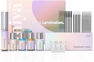 MIYA LASH | Brow Lamination Kit | Professional Eyebrow Lamination with Keratin | DIY Brow Lift Kit | Fuller, Thicker Brows for 6 weeks | Easy to Use | Includes Instruction, Treatment Tools & Brushes