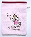Produktbild S.B.J - Sportland Frottee Waschlappen/Waschhandschuh, Farbe Rosa, Motiv Kleine Prinzessin, Größe ca. 15x20 cm