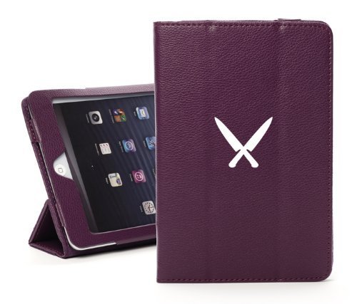 Apple Ipad Air Purple Faux Leather Magnetic Smart Case