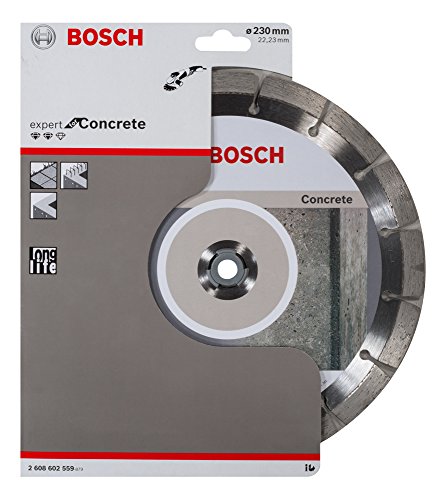 BOSCH Diamanttrennscheibe Expert für Concrete, 230 x 22,23 x 2,4 x 12 mm, 2608602559 - 2