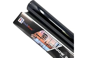 RockRose 5% Premium Carbon Car Window Tint 50 CM X 3.0M 2PLY Charcoal Privacy Film Heat, UV, and IRR Block Tint for Cars or Home Adhesive Film Easy Shrink, Plotter Friendly Pro Grade