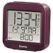 Produktbild Hama Funk Wecker "RC 130" (zwei Weckzeiten, Snooze, Speed Alarm, Thermometer und Kalender) Funkwecker aubergine