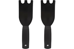 BOXOB 2pcs Grill Scraper for George Foreman, Nylon Spatula Indoor Grill with Grooves Heat-Resistant Household Cleaner Tool Comfortable Grip Non-Stick Cleaning Brush