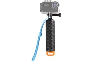 LSYRIA Floating Hand Grip Waterproof Monopod suitable for GoPro Hero 13/12/11/10/9/8/7/6/5/4/3+/Session, Action Camera Handle Mount Accessory for Underwater Snorkeling, Diving, and Water Sports, Orange