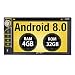 Produktbild PUMPKIN Android 8.0 Autoradio Moniceiver mit GPS Navi 4GB Unterstützt Bluetooth DAB + USB CD DVD Android Auto WiFi 4G MicroSD 2 Din 6,2 Zoll Bildschirm Universal