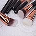 Z-O-E-V-A 15pcs Makeup Brushes Professional Rose Golden Luxury Set Brand Make Up Tools Kit Powder Blend Cosmetic brushes LUXURY SET (15pcs/set Brown)