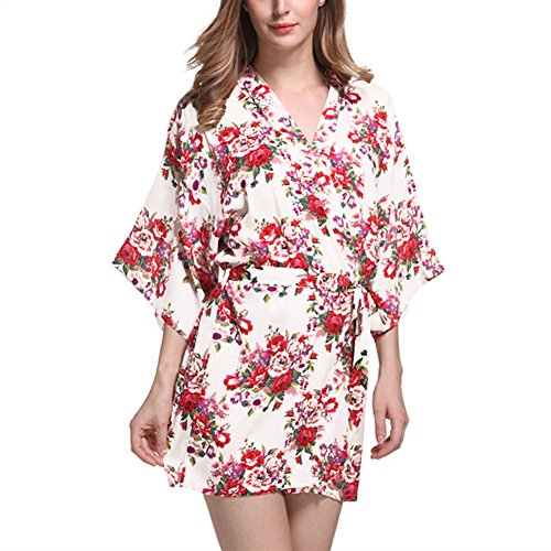 amazon cotton dressing gowns Indigo Print Long Cotton Beach Kimono Handmade Cover Up Bath Robes Women Night Dressing Gown Lightweight Robe Dressing gown, Vintage kimono, Bridesmaid robes, Boho kimono, Bridal Robe, Kimono Dragon at Amazon Women's