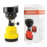NEAN Shisha Kohleanzünder Campingkocher Gaskocher Gasbrenner Propan Butan (Gelb)