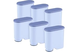 VIOLO Filtro acqua compatibile con macchine da caffè automatiche Philips Saeco cartuccia di ricambio compatibile con filtri AquaClean rimozione calcare 1 confezione x 6 pezzi