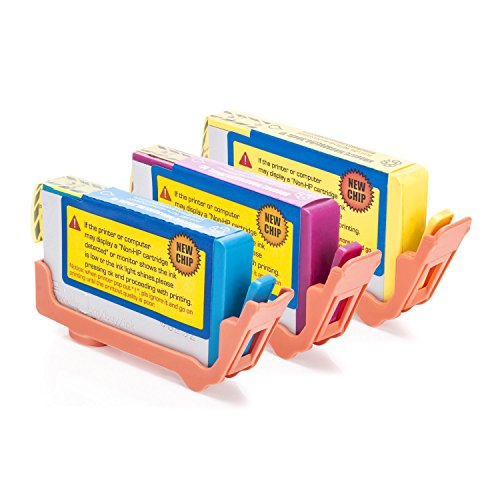 Inkadoo® XL Tinte passend für HP PhotoSmart C 5370 ersetzt HP 364 CB323EE - 3x Premium Drucker-Patrone Kompatibel - Cyan, Magenta, Gelb - 3 x 15 ml