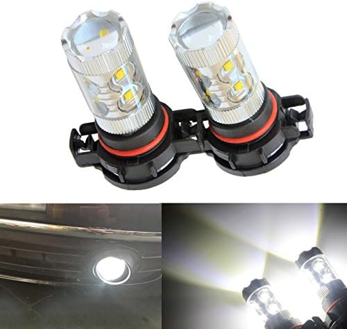 ANG RONG 2PCS H16 PS19W Bulbs CREE LED 50W High Power White Daytime Running Light DRL Fog Light Lamp