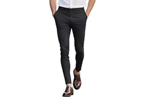 GINGTTO Pantalones Chinos Hombre Skinny Elásticos Pantalón Slim Stretch para Hombres
