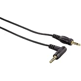 3.5mm - 3.5mm, Stereo Siyah Altın U&ccedil; A&ccedil;ılı 0.75m