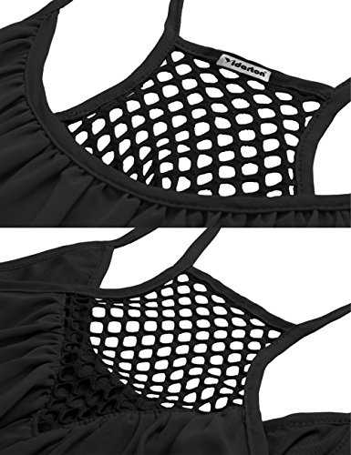 Frauen kleidung Sommer Strand ärmellos Rückenfrei Lose Neckholder Chiffon Rock Frauen Minikleid Partykleid Elegant … - 5