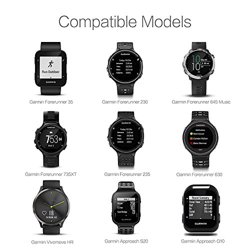 TUSITA Charger for Garmin Forerunner 35 230 235 630 645 Music 735XT, Approach G10 S20, Vivomove HR - USB Charging Cable 100cm - GPS Smartwatch Accessories (1-PACK) - Image 6