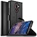 Produktbild Nokia 7 Plus Hülle, KuGi Nokia 7 Plus Wallet Case, Brieftasche Case Hülle PU Kunstleder Flip Case mit Standfunktion Kartenfächer und Bargeld für Nokia 7 Plus smartphone.Schwarz