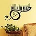 Produktbild Kreative Kunst Piano Music Note Wandaufkleber Für Wohnzimmer Kinderzimmer Abnehmbare Vinyl Wandtattoos Tapeten Wandbilder Wohnkultur Weiß 93 cm X 58 cm