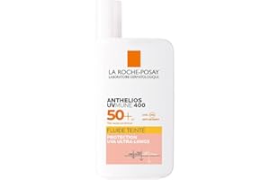 ‎LA ROCHE-POSAY La Roche Posay Anthelios Invisible Fluid, Getönt UVMune 400 mit LSF50+, Sonnenfluid für empfindliche, zu Sonnenallergie neigende Haut, Mit Mexoryl und Netlock-Technologie, 50 ml