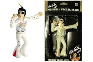 Hotrodspirit Elvis Presley Bailando para retrovisor de coche (blanco)
