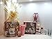 6pc Gift Hanmper For Her ~ Perfume Set,Manicure Set, Nails, Eyelashes & Glitter Eyeliners Gift Hamper For Her
