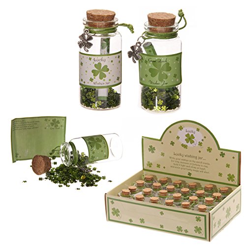 Glücksklee Glückwunsch-Flaschenpost (Einladung / Geschenk/ Geburtstag/ Hochzeit/ Jubiläum/ Gratulation)