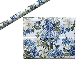 Aakar Wrapping Paper Sheets Pack of 5 Size 29 x 19 inches (Blue Flycatcher)