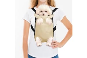 FEimaX Mochila Transportadora para Perros Gatos Mascotas Bolsa Viajar Ligera Mochila Transportar para Pequeño Perro de Mediano Gato Frontal Ajustar para Viajar Mascota