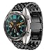 Produktbild Huawei Watch GT Armband,bingT 22mm luxus Edelstahl verstellbares Ersatzarmband Huawei Watch GT Zubehör für Huawei Watch GT Smartwatch (Schwarz)