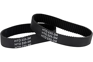 3DRemote 2 x Hochfeste Riemen HTD 225-3M-17 75 kompatibel mit PARKSIDE PEBS 900 / BOSCH PBS75A-GBS75A-GBS75AE / SILVERCREST Schleifmaschinenmodelle