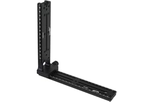 Haoge Juego de diapositivas nodales verticales de liberación rápida para cabeza panorámica panorámica, ajuste Arca Swiss tipo trípode de cabeza esférica AS CP