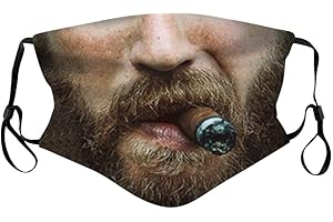 WRITTIAN HERREN Writtian Erwachsene Mundschutz Lustig Waschbar Baumwolle Mund nasenschutz Stoff Mehrweg Atmungsaktiv Tuch Halstuch Bandana Lustige Motive Halstuch Bandana Tuch mundschutz