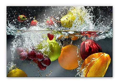 Spritzschutz Glasbild – Erfrischendes Obst – mit abgerundeten Ecken – 80×60 cm mit Klemmbefestigungen – SP21243 – Wall-Art - 3