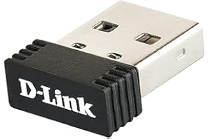D-Link DWA-121 Adattatore USB, Wireless N 150 Micro, Nero/Antracite