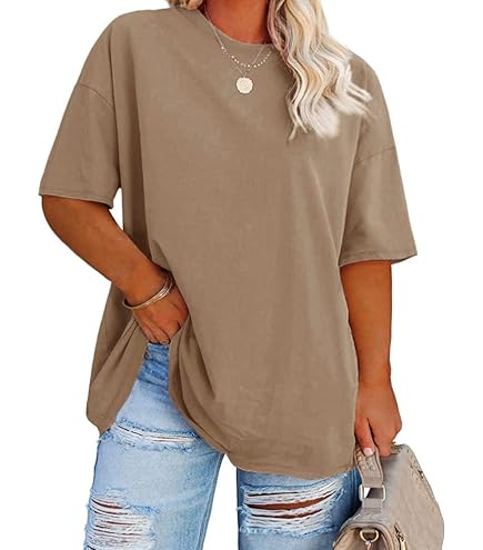 Damen T-Shirt Mit Knoten-Detail - Oversized Sommer Top In Vielen Farben