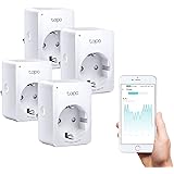 TP-Link Tapo Smart WLAN Steckdose Tapo P110 mit Energieverbrauchsmesser, Smart Home Alexa Steckdose, funktioniert mit Alexa,