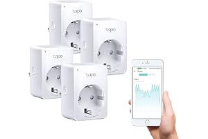 Tapo P110 Smart Plug med energiförbrukning, WiFi-kontakt mäter solcellspanelers effekt, fjärr- och röststyrning, stöd för Alexa och Google Home, 4 st