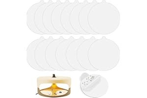 FADBUDSS Flea Trap Sticky Sticker, Pest Control Glue Sticky Pads Flea Killer Sticky Replacements Round Discs, Disposable Fly Killer Paper Glue Discs for Pet House Hallway Living Room (15 PCS)