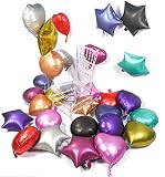 CON QUÉ SE PUEDE LLENAR: Estos globo de aluminio se pueden llenar con aire y aire. El globos gigantes boda globos metalizados se puede mantener en el aire durante 30 días y el gas helio se puede mantener durante aproximadamente 24 horas. Cuando el globo esté inflado, preste atención a las costuras y lentamente infle hasta que la superficie del globo esté lisa y casi libre de arrugas. Estos globo mylar globos gigantes para fiestas se sellarán automáticamente cuando se inflan