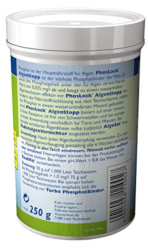 Söll 11002 PhosLock AlgenStopp – Der stärkste Phosphatbinder der Welt – 250 g - 3