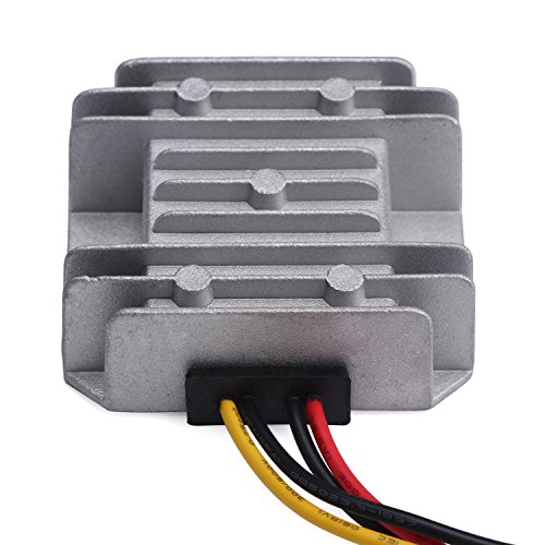DROK® Wasserdicht Synchron DC-DC Wandler Buck 5.5-32V auf 1-27V Spannungsregler 24V auf 12V auf 5V 5A Einstellbare VDC Solide Durable Netzteil-Platine - 4