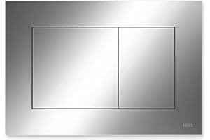 TECE Now 9240401 płyta uruchamiająca do WC (chromowana błyszcząca, technologia podwójna, obsługiwana od góry i z przodu)