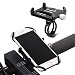 Produktbild GUB Fahrrad Handy Halterung – Aluminium Bike Phone Halterung Universal Verstellbar Lenker Handy Halter für iPhone X 5 6 7 8 Plus Samsung LG, Halten Phone bis 8,9 cm Breit, Black with Band