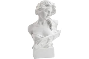 YiYFiT Resin Bust Statue Figurine,6”15cm Greek Mythology Goddess Artemis Bust Sculpture figurine for Home Ornament Office Bookshelf Decor Sketch Practice DIY Art Gift-Artemis