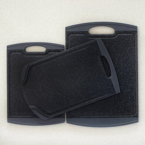 ProCook Schneidebrett rutschfest Set, 3-teilig, schwarz - 2