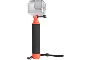 HSU Impugnatura galleggiante per action camere, impermeabile monopiede galleggiante mano accessorio per Hero 13/12/11/10/9/8/7/6/5/4/3 Insta360 X4/X3/X2