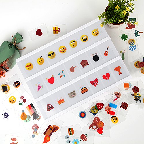 270 Buchstaben, Zahlen, Symbole und Emojis für A4 Größe Cinematic Light Box - 6