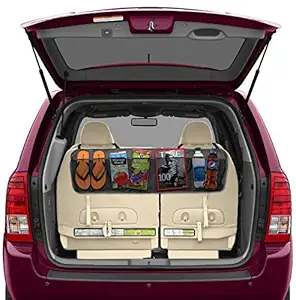 Jigva Car Back Seat Storage Organizer (Black)