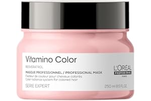 L'Oréal Professionnel, Mascarilla Protectora de Color con Resveratrol, para Pelo Teñido, Vitamino Color, 250ml