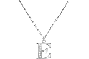 cotigo-Collar Letra Inicial Acero inoxidable con Piedra de Circonita Brillantes-Collar Mujer con Colgante de Letra A-Z - Colgante Inicial de Nombre-Regalo para Mujer, Dia de Madre