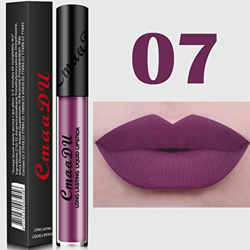 MagiDeal 15 Farben Flüssigkeit Matt Lipgloss Set Lang Anhaltende Kosmetik Make-up Glanz Lippenstift - 7